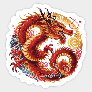 Chinese Lunar New Year Dragon Sticker